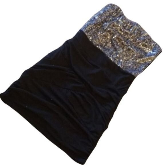 Dress Derek Heart Couture Strapless Sequin COCKTAIL Women's WOMAN'S Large - Picture 11 of 12